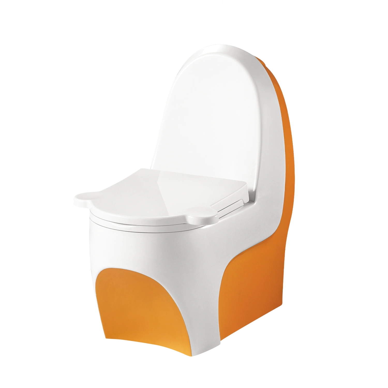 早教机构少儿卫浴儿童卫生间橙色小型陶瓷马桶 WA-8000-O